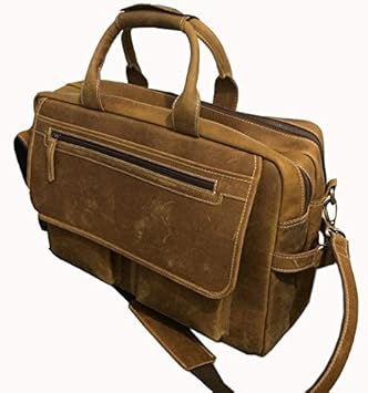buffalo leather computer bag