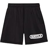 Battle Sports Big Logo Performance Shorts,4-Way Stretch, Moisture Wicking, UV Protection