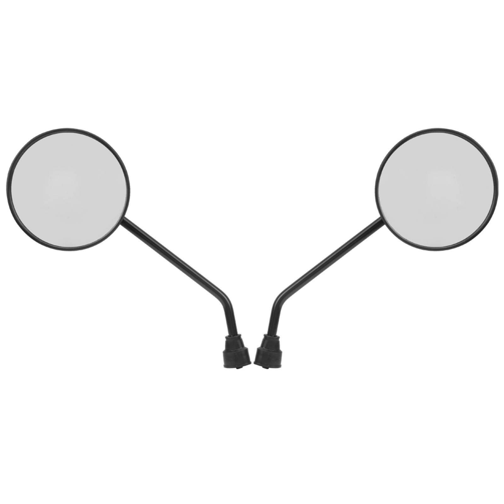 Tissting Bike Rearview Mirrors, Durable Plastic Motorcycle Rear View Mirrors with Glass Lens Safety Extension for Electric Bicycle Mountain Bike Cycling Accessories 2Pcs