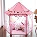 Princess Castle, Princess Tent, Hexagonal Fairy Princess Castle Tent with LED Star Lights Indoor and Outdoor Fun Play Area for Babies Children. 55in x 53in (DxH) (Pink)