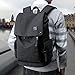 KAKA Lightweight Canvas Backpack Shoulder Daypack for 15.6-Inch Laptops Black