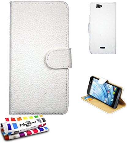 MUZZANO Original Le Folio C Case Cover for WIKO GETAWAY - White