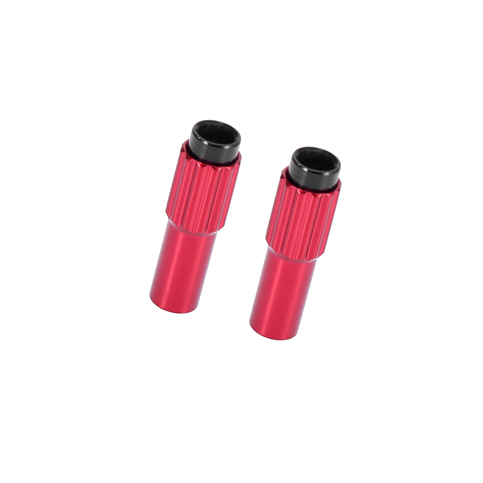 Hihaha 2 Pcs Red Metal Bicycle Cable Adjuster Brake Gear Shift Connector Durable Material
