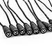 10pcs 2Pin Quick Connector to DC Female Adapter Cable for 3528 LED Light Strip
