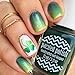 Whats Up Nails - Shamrock Nail Stencils Stickers Vinyls for Nail Art Design (2 Sheets, 40 Strips & Stencils Total)