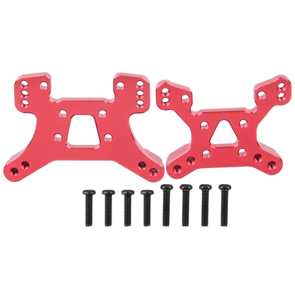 Aluminum Rear/Front Shock Tower Board Vehicles Spare Parts Fit for WLtoys 144001 1/14 RC Model Car(Red)