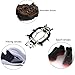 Ravifun Crampons Ice Cleats Traction Snow Grips for Women Men Kids Boots Anti Slip 18 Teeth Stainless Steel Spikes for Winter Walking Hiking Climbing Jogging Mountaineering, Size L