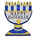 Gift Boutique Happy Hanukkah Table Topper Decorations 3 Pack Happy Menorah Star of David Centerpieces Judaic Desk Shelf Display Sign Party Decor Accessories