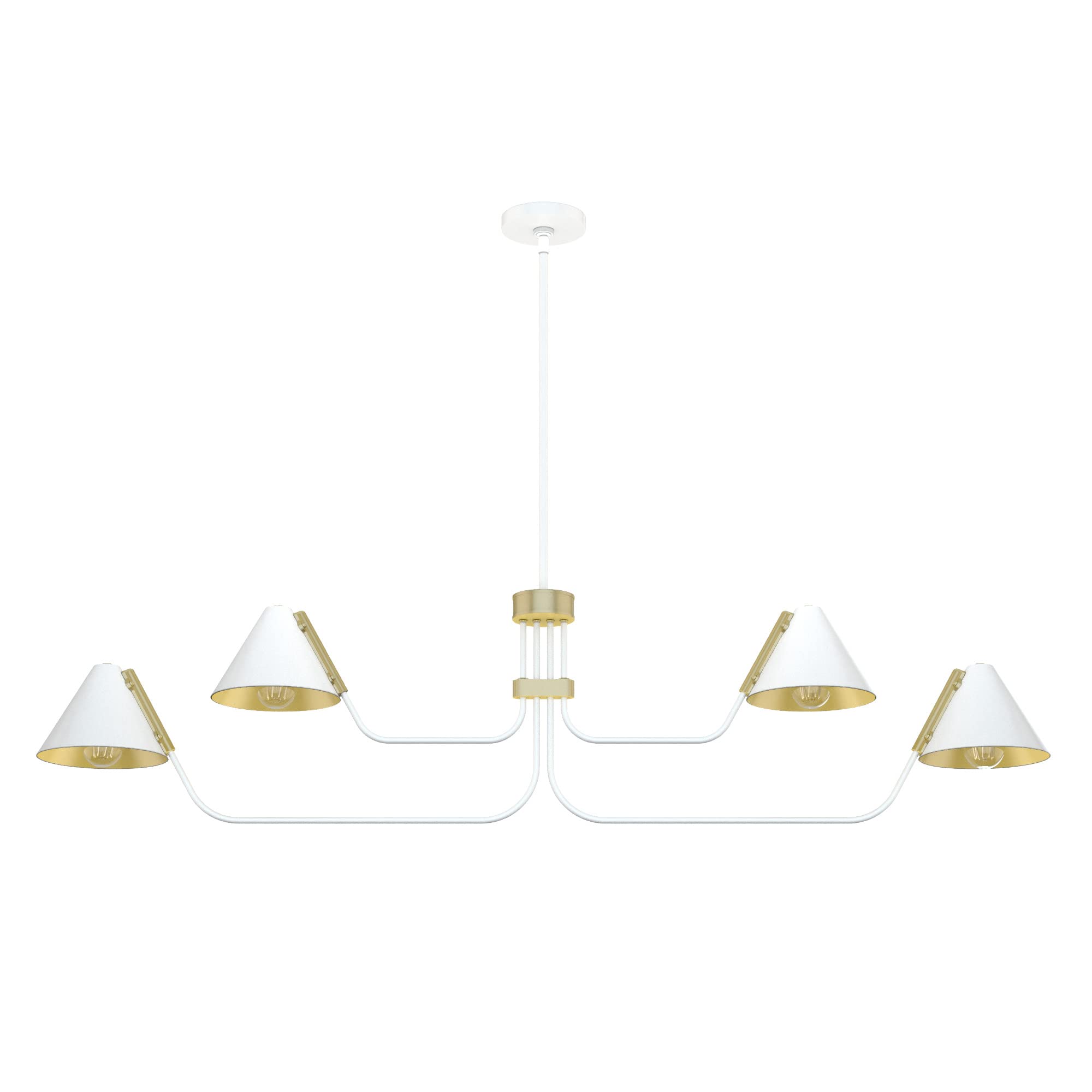 Photo 1 of Hunter Fan Company 19207 Grove Isle Chandelier, Matte White