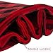S-DEAL 36 Inches Christmas Tree Skirt Red and Black Plaid Buffalo Double Layers Checked Deco for Holiday Party Mat Xmas Ornaments