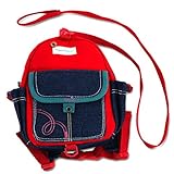 Toddler Backpack with Leash Never Lets Your Kids Get Away! Cute Child Safety Harness Bag for Pre-School! Keeps Essential Items Ready for Childcare! Great for Boys and Girls to be a Big Kid! (Red)