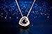 Mondaynoon Deal of the Gift I Love U Forever Women's Dual Heart Pendant Charm Necklace Created Clear Austrian Crystal, 15.7
