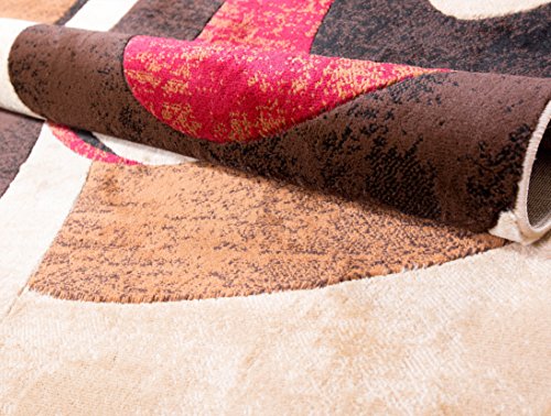 Home Dynamix Tribeca Slade 3 Piece Set Area Rug in Brown/Red