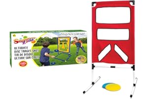 Summer Zone Deluxe Outdoor Disc Target Shot Game with 2 pcs 14" Frisbee and targer Stand, Take Your Outdoor Fun to The Next L