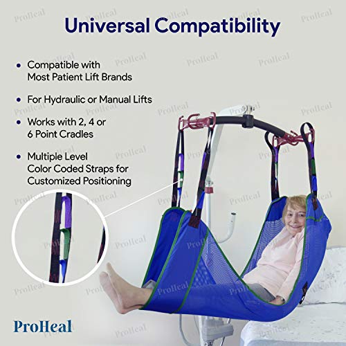 image for ProHeal Universal Full Body Mesh Lift Sling, Large, 55