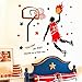 KeLay Fs 3D Basketball Wall Decals Sports Decals Basketball Stickers Wall Decor Basketball Player Wall Stickers for Boys Room Bedroom Decor