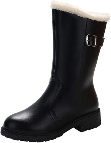 womens mid calf biker boots