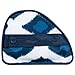 LapGear Designer Microbead Tablet Pillow Stand with Phone Pocket - Navy Ikat - Fits Most Tablet Devices - Style No. 35523