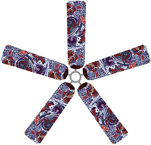 Flaming Dragon Ceiling Fan Blade Covers
