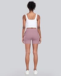CHRLEISURE Womens Biker Yoga Shorts with
