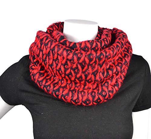 Purse babe Premium Ultra Warm Two tone Winter Infinity Loop Snood Knit Scarf