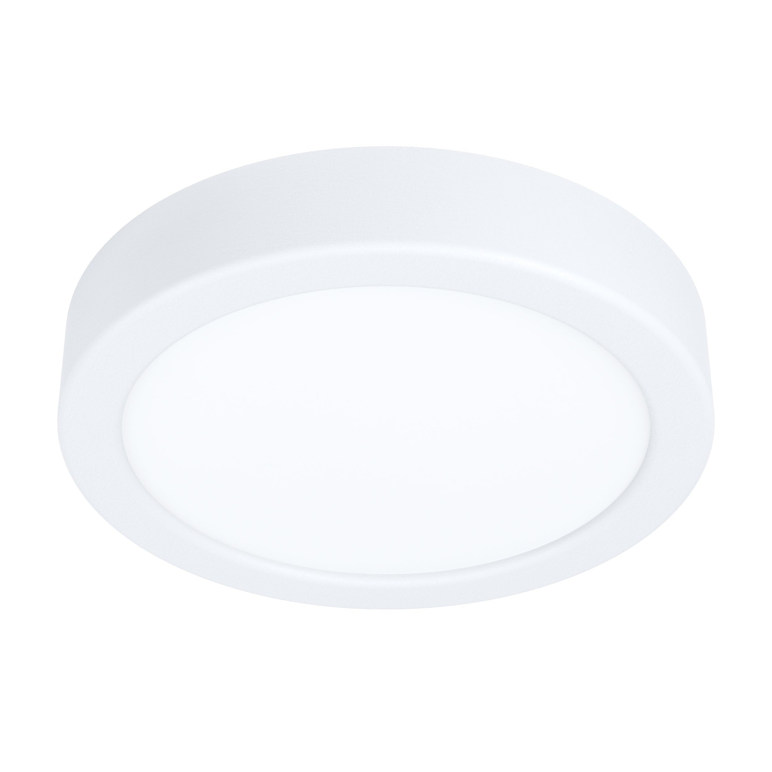 EGLO Fueva 5 LED Ceiling Light, Diameter 16 cm, 1-Bulb Surface-Mounted Light Made of Steel and a Plastic Light Area, Ceiling Light in White, LED Surface Light, Neutral White — image 1