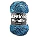 Patons Metallic Yarn - Medium Gauge #4 - 3 oz - Blue Steel - For Crochet, Knitting & Crafting