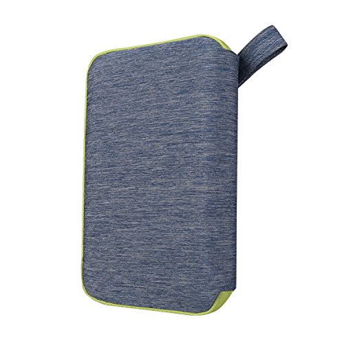BUBM Universal Electronics Accessories Carry Case/Portable Travel Organizer Bag for USB Cable, SD Card, Hard Drive, Power Bank and More, Multi-Functional Storage Bag with Handle (Large, Blue)
