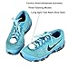 DAWAY Z02 LED Light Up Shoelaces - Nylon Glow Shoes Laces with 3 Flashing Modes Cool Safety Accessories for Party Dancing Hip-hop Cycling Running(Blue)
