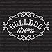 Bulldog Mom Iron On Rhinestone Crystal T-shirt Transfer by Jubilee Rhinestones