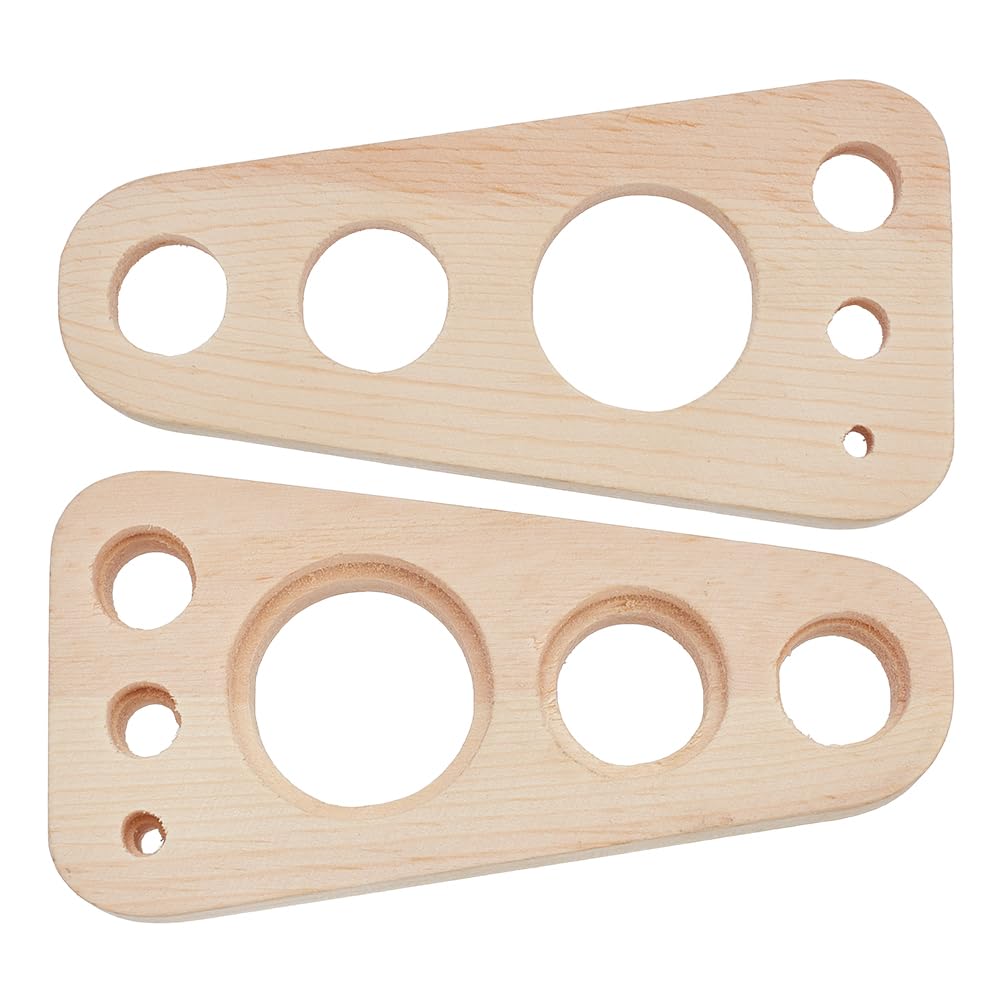 PH PandaHall 2pcs Safety Eye Tool Wood Auxiliary Tool for Attaching Safety Eyes and Washers Eyeball Gauge Board Craft Eye Insertion Tool for Amigurumi Crochet Stuffed Animal Eyes, 4/8/12/16/20/30mm