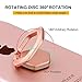 Finger Phone Ring Holder Stand, COCOFU 2pcs 360 Degree Rotation and 180 Degree Flip Zinc Alloy Anxiety Relief,Universal Phone Stand for iPhone, iPad, All Android Smartphones, Tablet(Rose Gold)