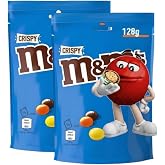 Crispy Chocolate Candies, Crispy Rice Center, 128g, Pack of 2