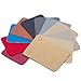 Sntieecr 36 Pieces Assorted Colors PU Leather Fabric Sheets, Litchi Fabric Cotton Back 8.3