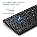 Wireless Keyboard and Mouse, Jelly Comb 2.4GHz Ultra Thin Full Size Wireless Keyboard Mouse Combo Set with Number Pad for Computer, Laptop, PC, Desktop, Notebook, Windows 7, 8, 10 - Black