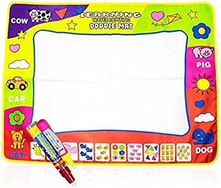 ABBBT Aqua Doodle Mat & Doodle Drawing Mats 4 Color Children Water Drawing Mat Board & Magic Pen Doodle Kids Educational Toy Gift 31.5 X 23.6 inchs