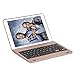 iPad Mini 4 Keyboard Case, NOVT Folio Protective Case Shell Cover with Smart Wireless Bluetooth Keyboard Multi-Angle Stand for Apple iPad Mini 4 with 125 Degree Swivel Rotating (Rose Gold)