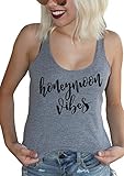 It's Your Day Clothing Honeymoon Vibes Soft Tri-Blend Women's Heather Gray Racerback Tank Top