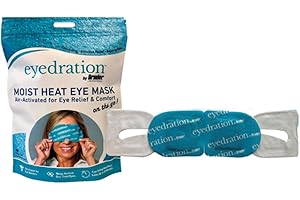 Eyedration Air-Activated Eye Steam Mask l Dry Eye Relief l Disposable Heated Eye Mask l Gentle, Soothing and Hydrating l No M