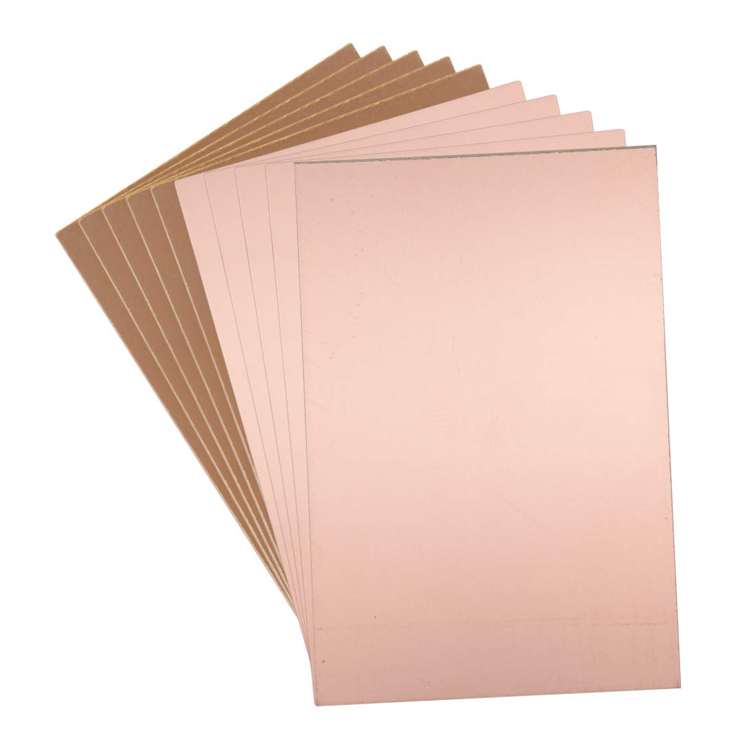 sourcing map Single-Sided Copper Clad Laminate PCB Circuit Board, 180x120mm 7.09x4.72 inch, 1.5mm Thickness DIY Prototyping PCB Board, Name Board, 5pcs