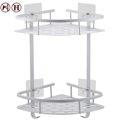 Yeegout No-Drill Bathroom Corner Shelf for Easy Installation