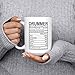 Artisan Owl Fuel Your Groove with This Drummer Nutritional Facts Mug – 15oz of Bold Style for Musicians and Music Lovers