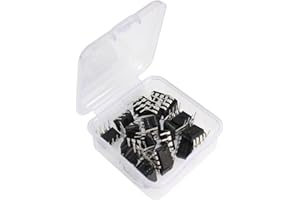 WOWOONE NE555 Timer IC NE555P Pulse Generator DIP-8 - Single Precision - with Box - 25PCS
