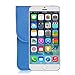Bear Motion Felt Sleeve Case for iPhone 6 4.7 inch, HTC One M7, HTC One M8, Galaxy S3, Galaxy S4 and Galaxy I8750 Smart Phones (Blue) (Might Not fit if You Have Other case on The Phone)