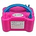 HEYFIT Balloon Pump, Portable Dual Nozzle Rose Red 110V 600W Electric Balloon Blower Automatic Inflator for Decoration Birthday Wedding Christmas Party