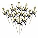 Bilipala Anchor Cake Cupcake Topper Picks For Nautical Theme Decorations Party Supplies, 12 Counts