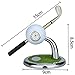 9.99WORLD MALL Golf Ball Pen Holder with Clock, Business Gifts Office Desktop Golf Pen Stand Miniature Model Decoration