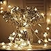 Tencoz Star String Lights, Battery Operated Star Fairy Lights, Twinkle Lights with 50 LED for Bedroom Curtain Wedding Birthday Holidays Rooms, Warm White