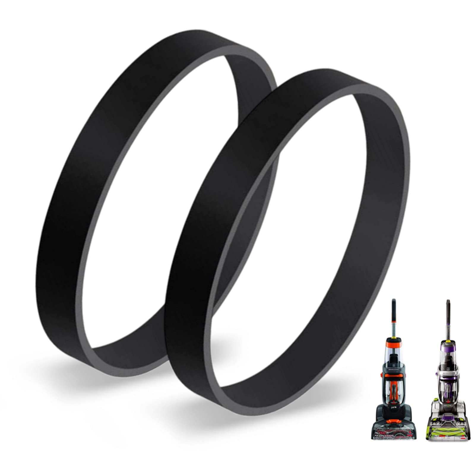Photo 1 of JEDELEOS Replacement Belts for Bissell ProHeat 2X Revolution Pet (Pro) Carpet Cleaner Model 1548,1551,1986,1964, 2007, 2007P, 1550 Series, Compared to Parts 1606428 (Pack of 2)