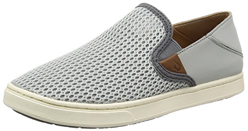 OLUKAI Pehuea Shoes - Women's Pale Grey/Charcoal 8